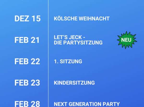 Termine für die Karnevalssession 2024/2025: Neue Highlights und altbewährte Klassiker!